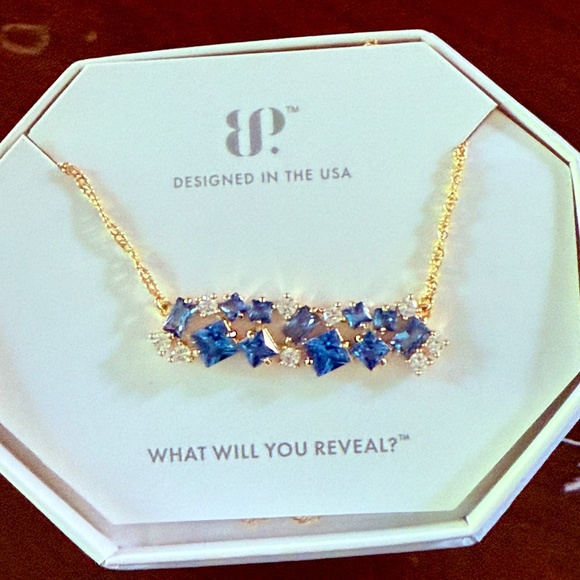 Bomb Party Original Necklace - Aqua Blue Spinel - Picture 3 of 5